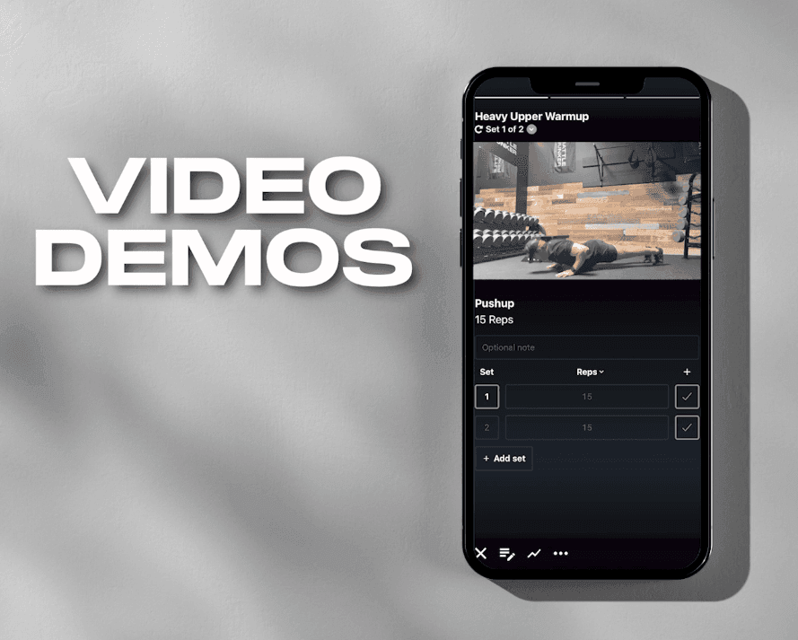 Video Demos of Each Exercise